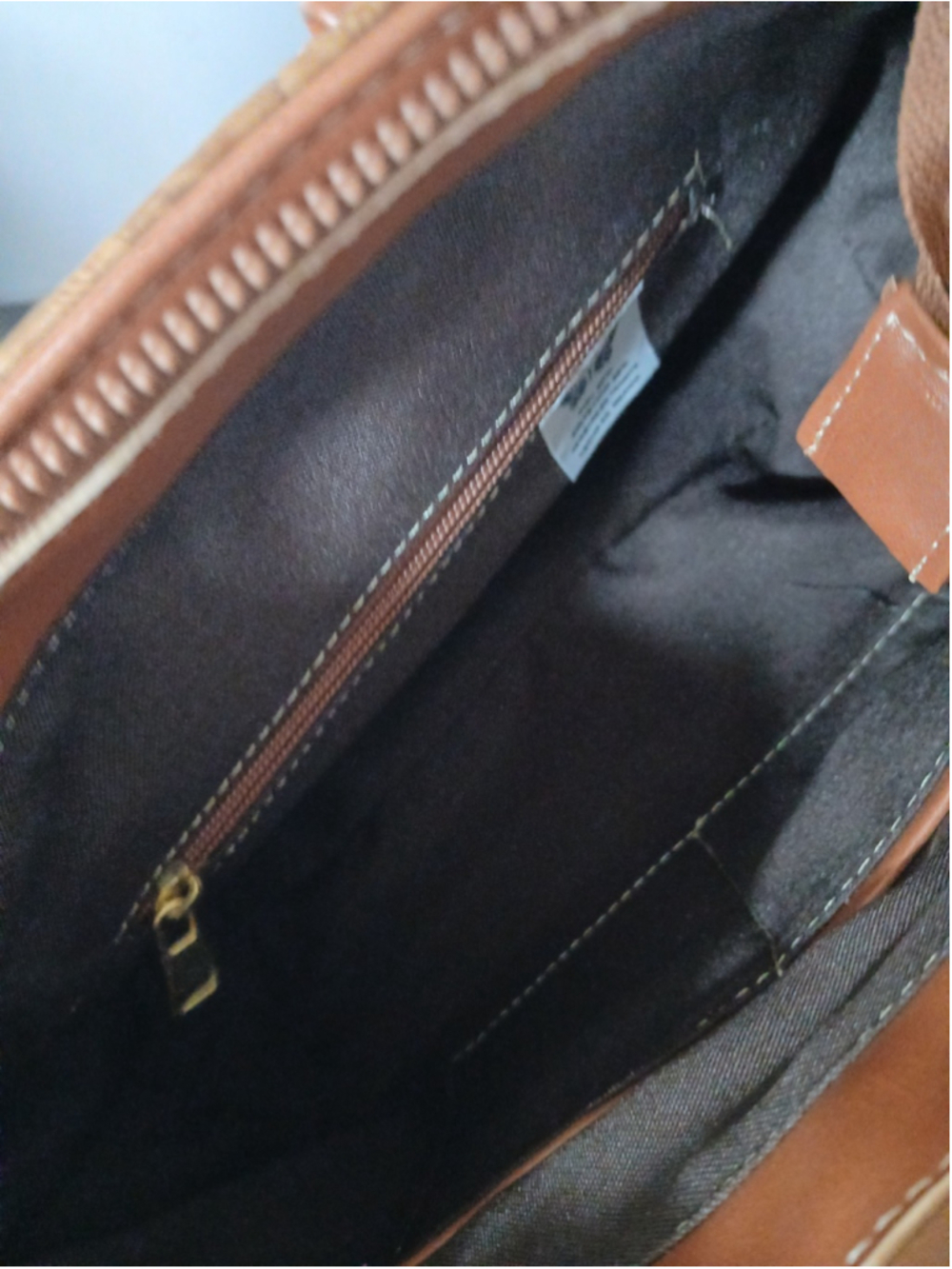 Brown Tasseled Floral Embossed Tooled Artisan LEATHER Crossbody bag Purse - Picture 14 of 16